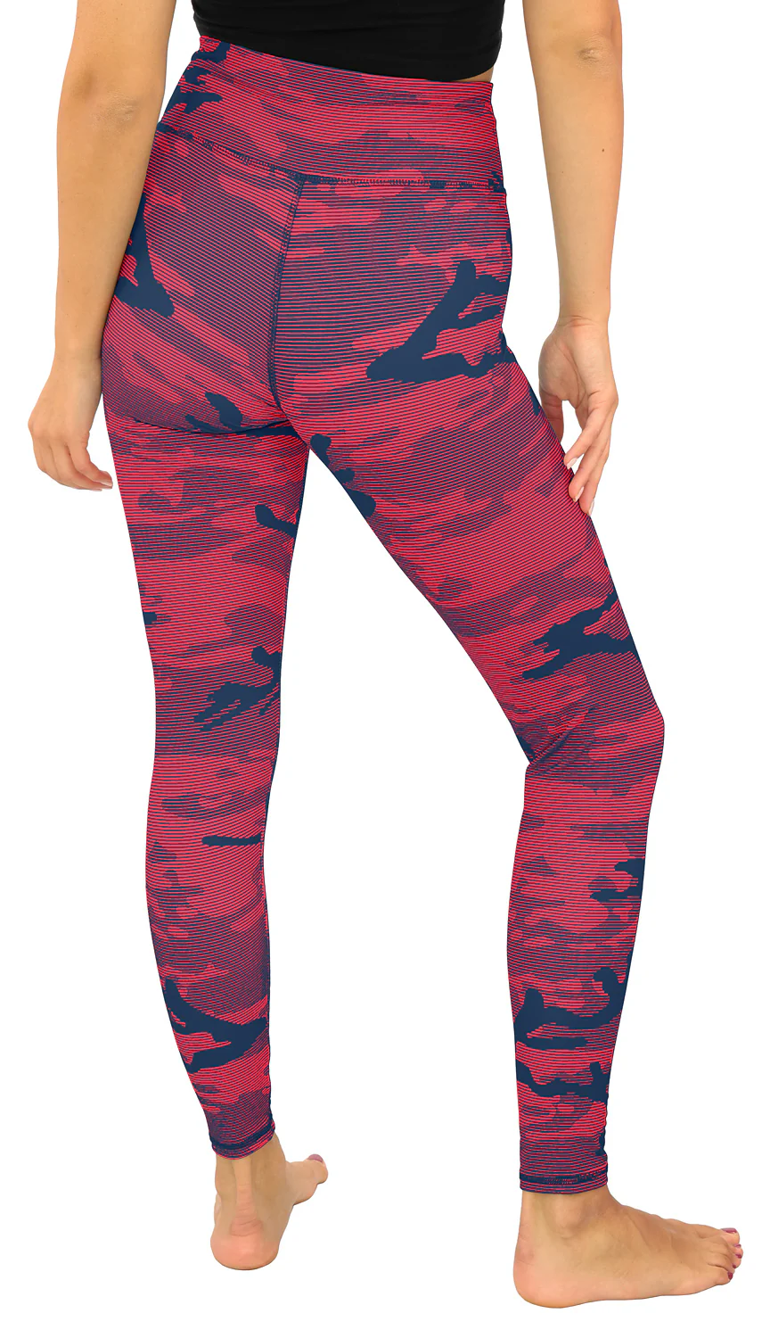 Zubaz NFL Women's Goal Line Camo Line Leggings, Houston Texans - Image 2
