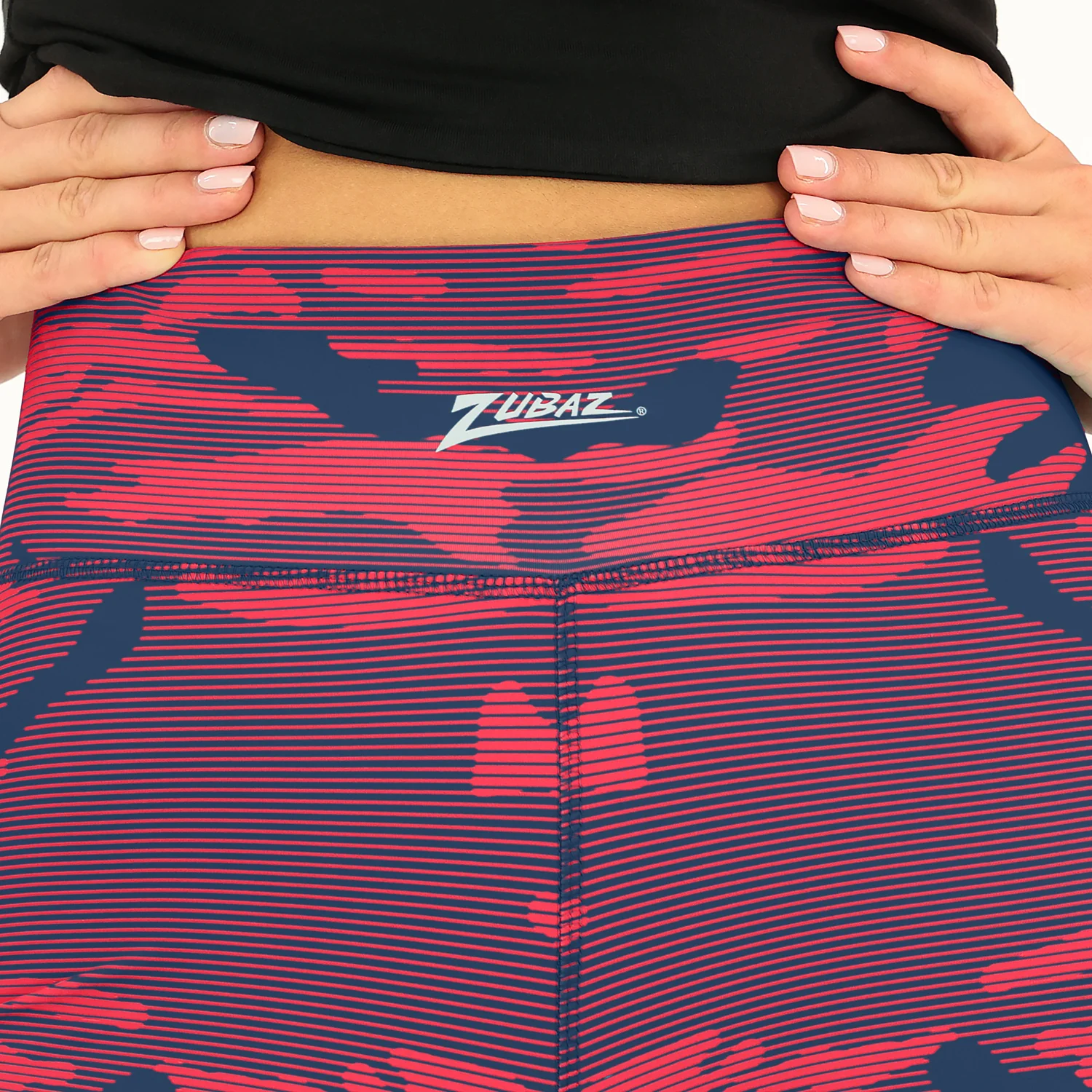 Zubaz NFL Women's Goal Line Camo Line Leggings, Houston Texans - Image 4