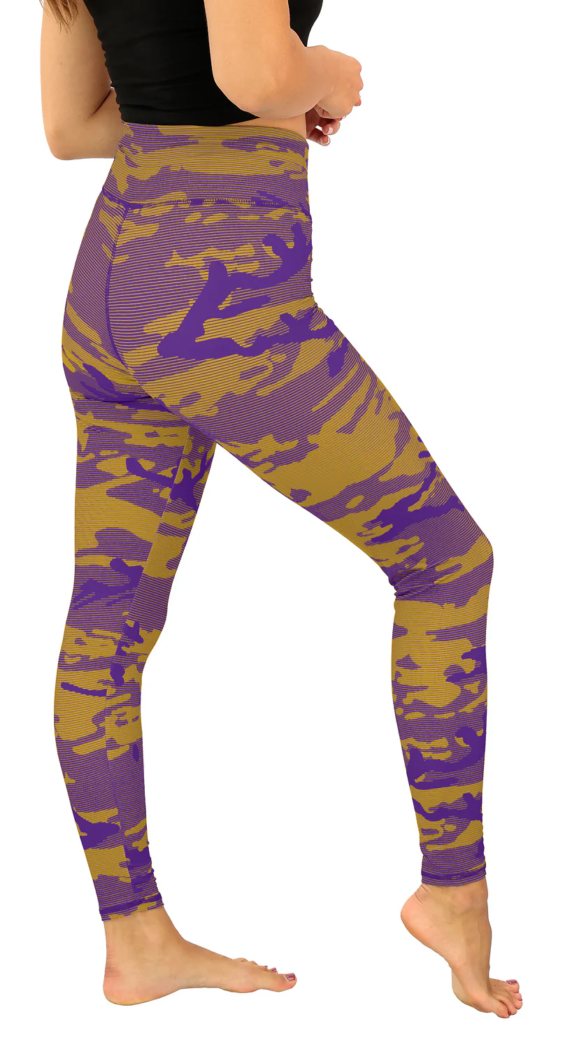 Zubaz NFL Women's Goal Line Camo Line Leggings, Minnesota Vikings - Image 48