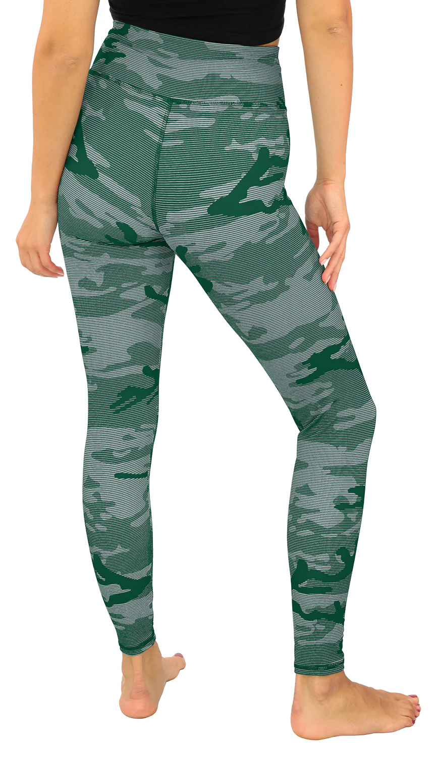 Zubaz NFL Women's Goal Line Camo Line Leggings, New York Jets - Image 5