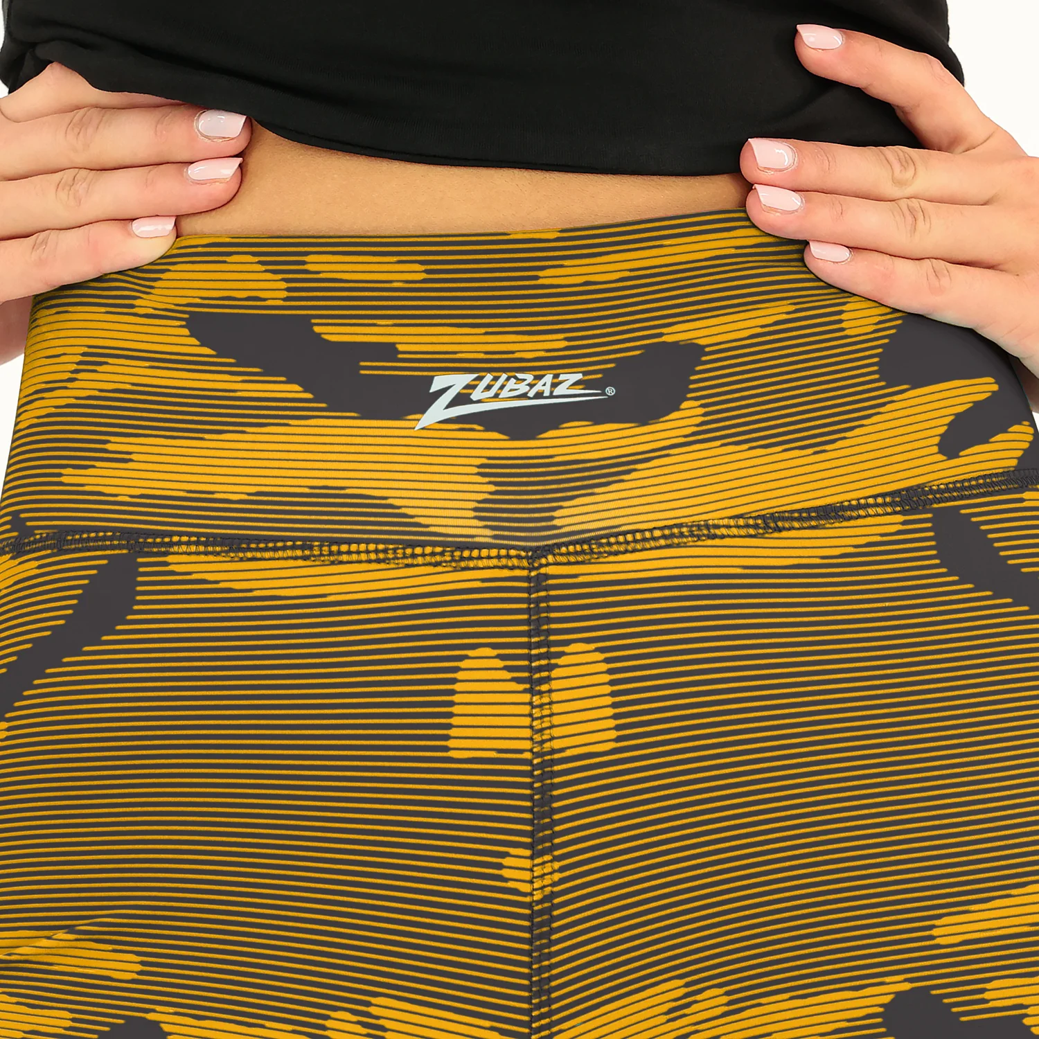 Zubaz NFL Women's Goal Line Camo Line Leggings, Pittsburgh Steelers - Image 28