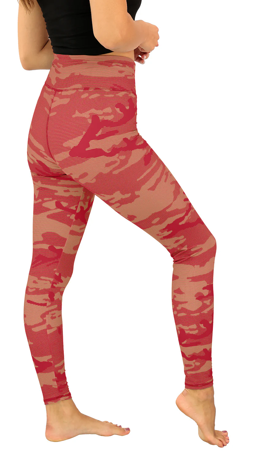 Zubaz NFL Women's Goal Line Camo Line Leggings, San Francisco 49ers - Image 6