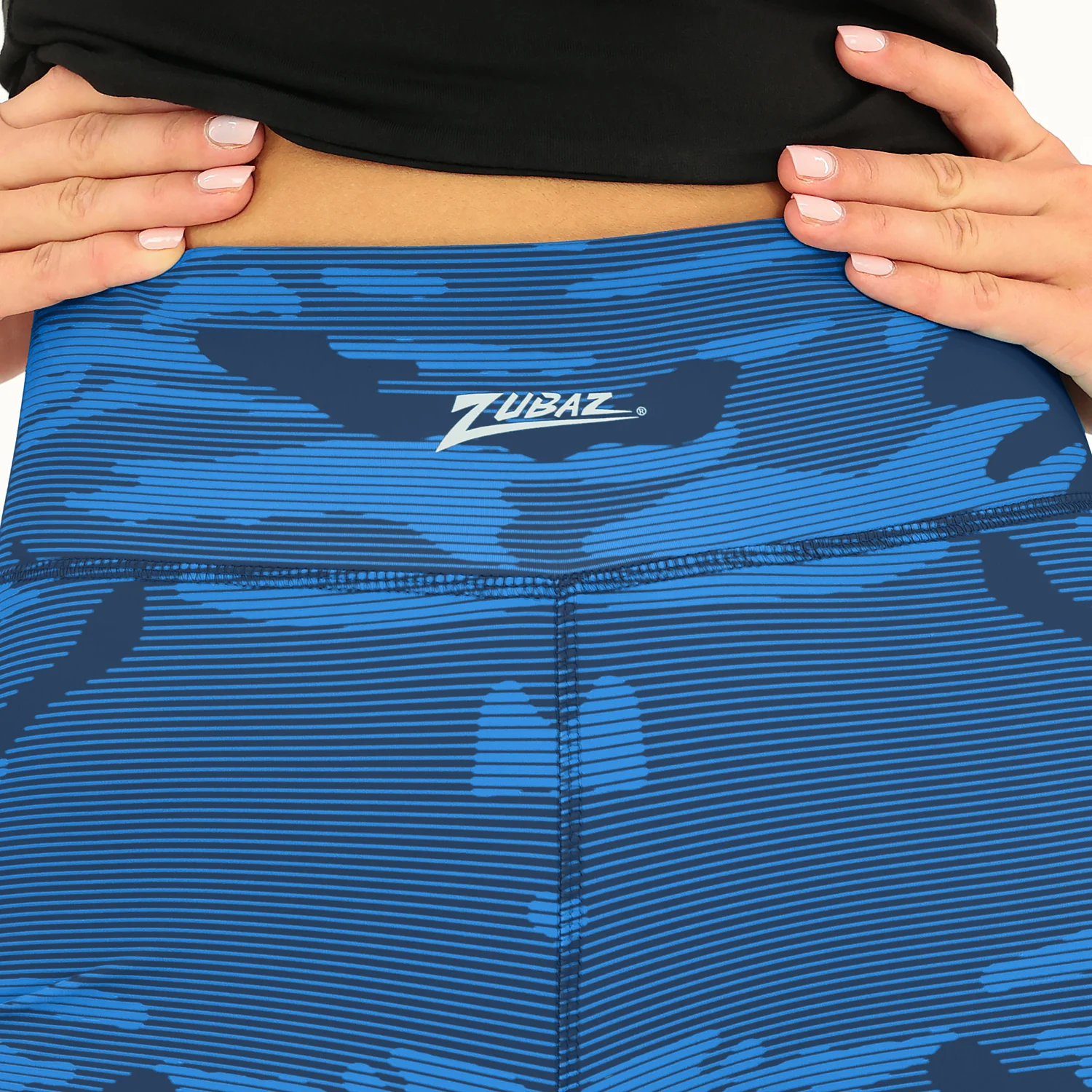 Zubaz NFL Women's Goal Line Camo Line Leggings, Tennessee Titans - Image 10