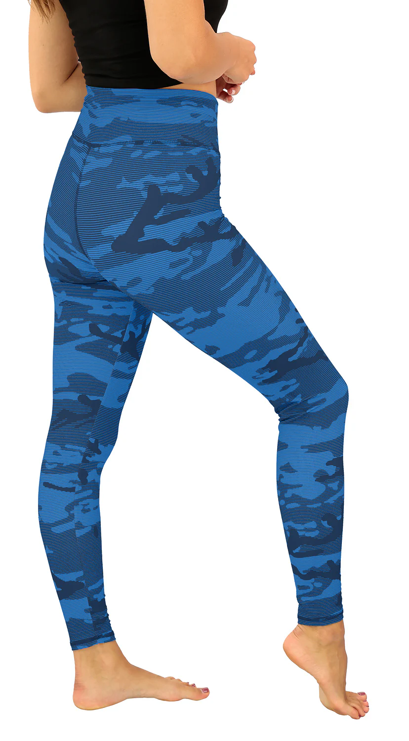 Zubaz NFL Women's Goal Line Camo Line Leggings, Tennessee Titans - Image 2