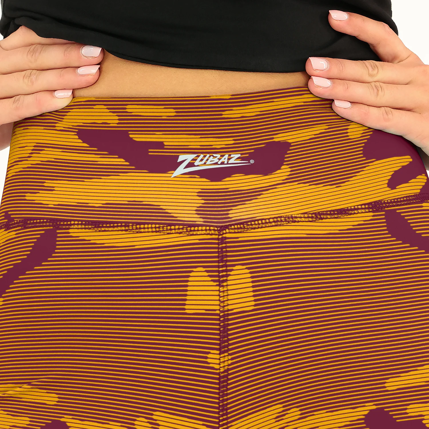 Zubaz NFL Women's Goal Line Camo Line Leggings, Washington Commanders - Image 14