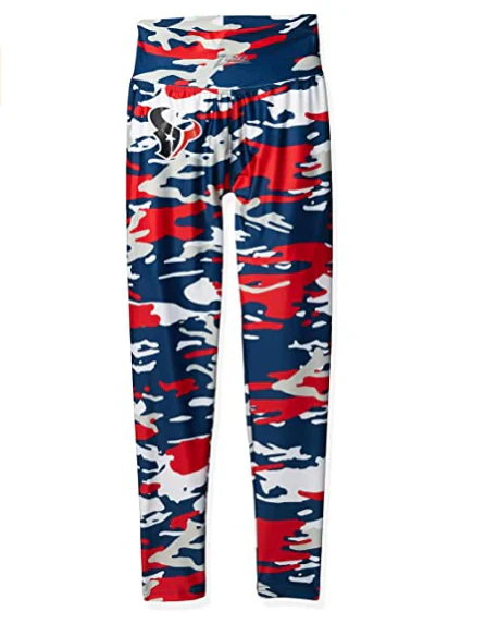 Zubaz NFL Women's Houston Texans Camo Print Legging Bottoms - Image 5