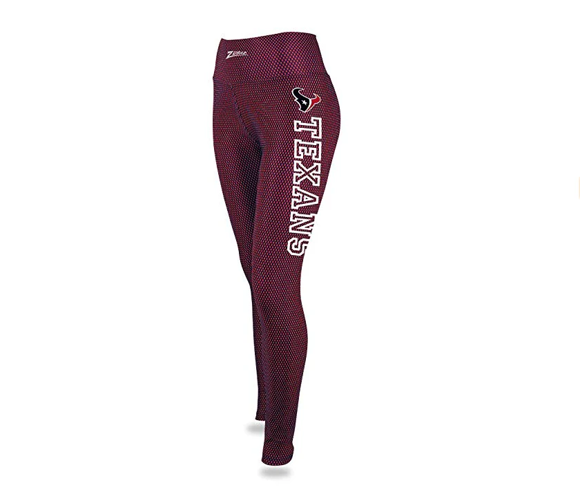 Zubaz NFL Women's Houston Texans Printed Faux Mesh Leggings - Image 7