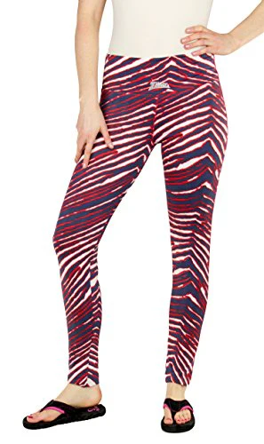 Zubaz NFL Women's Houston Texans Team Color Tiger Print Leggings - Image 7