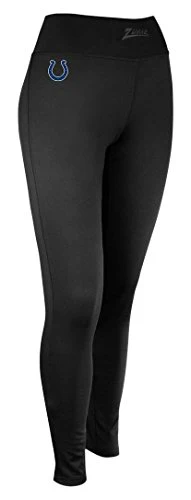 Zubaz NFL Women's Indianapolis Colts Solid Leggings, Black - Image 4