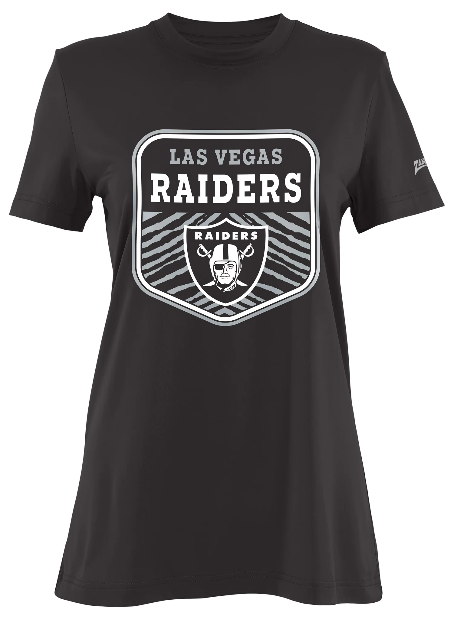 Zubaz NFL Women's Kicker Team Color Short Sleeve T-Shirt, Las Vegas Raiders - Image 7