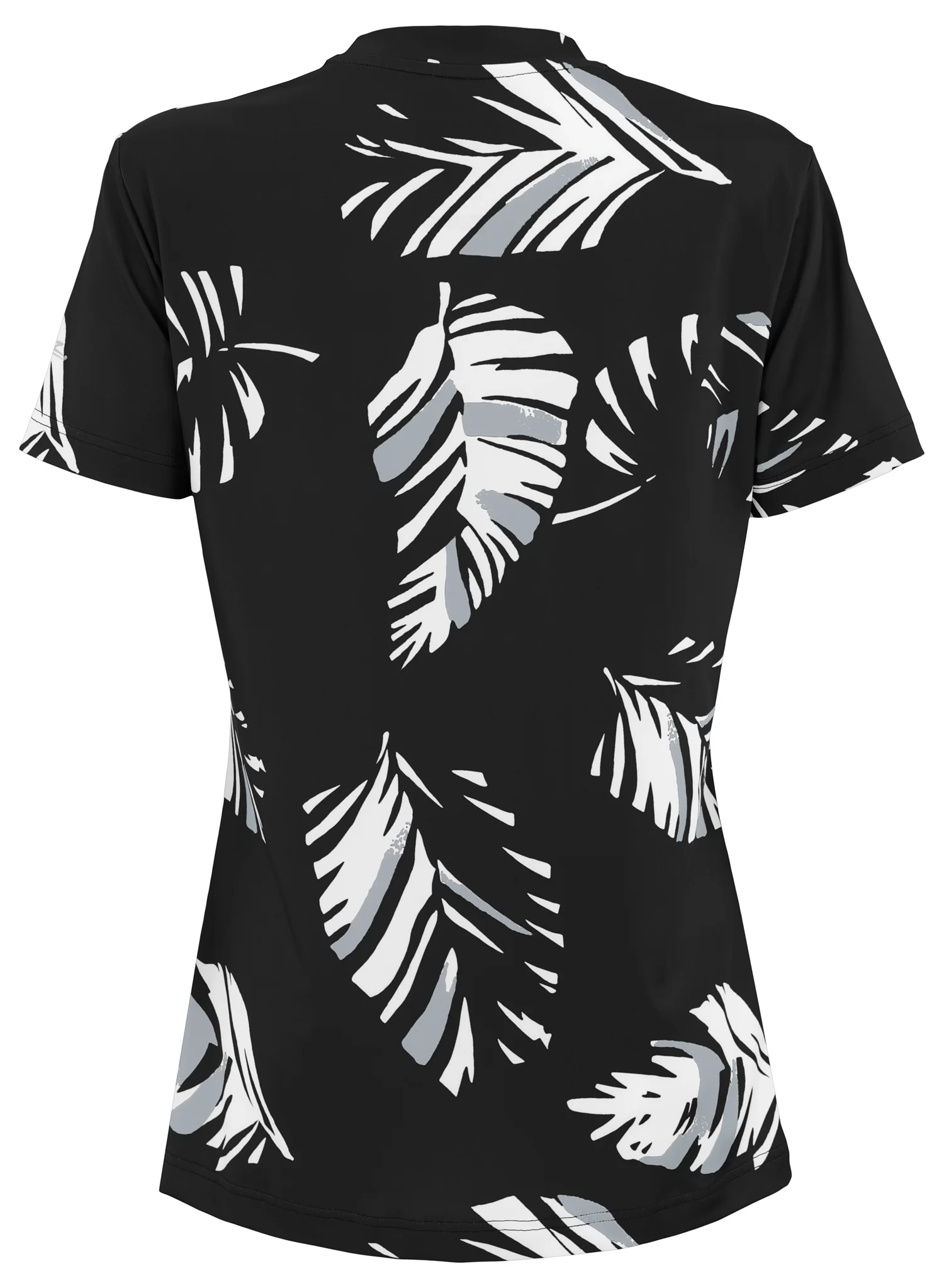 Zubaz NFL Womens Leaf Team Color Script Short Sleeve T-Shirt, Las Vegas Raiders - Image 2
