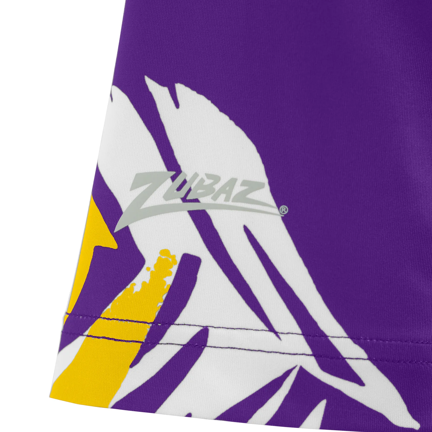 Zubaz NFL Womens Leaf Team Color Script Short Sleeve T-Shirt, Minnesota Vikings - Image 3