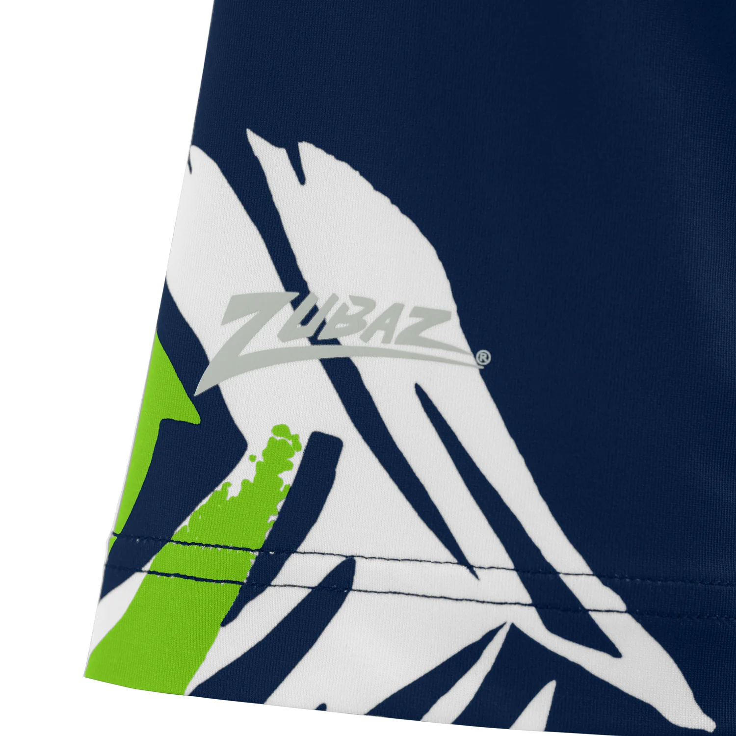 Zubaz NFL Womens Leaf Team Color Script Short Sleeve T-Shirt, Seattle Seahawks - Image 3