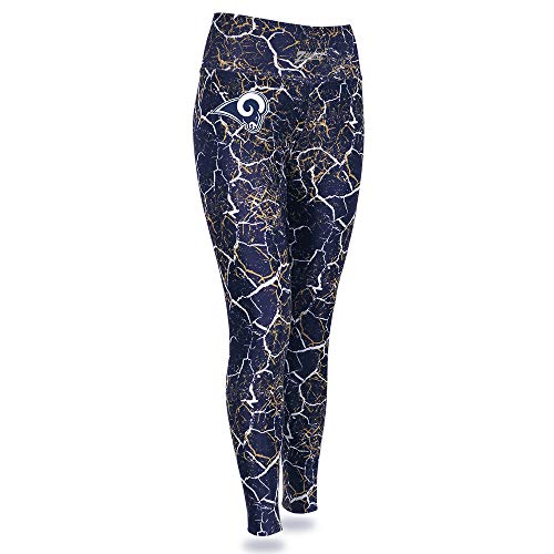 Zubaz NFL Women's Los Angeles Rams Marble Leggings - Image 6