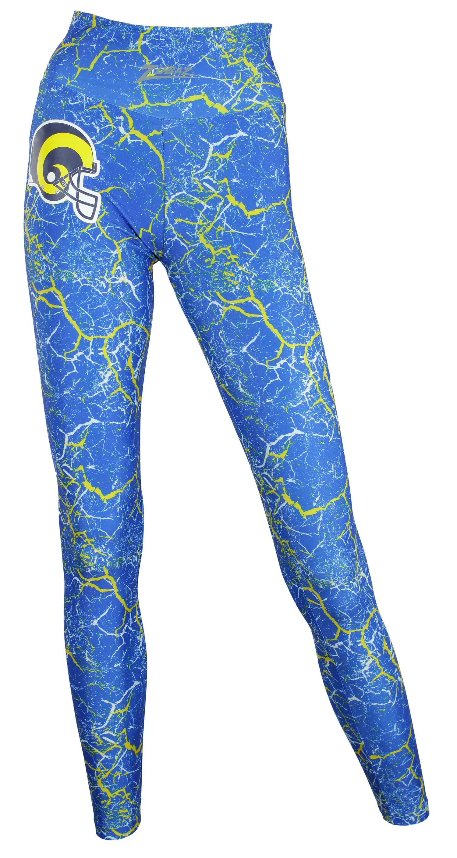 Zubaz NFL Women's Los Angeles Rams Marble Leggings - Image 4