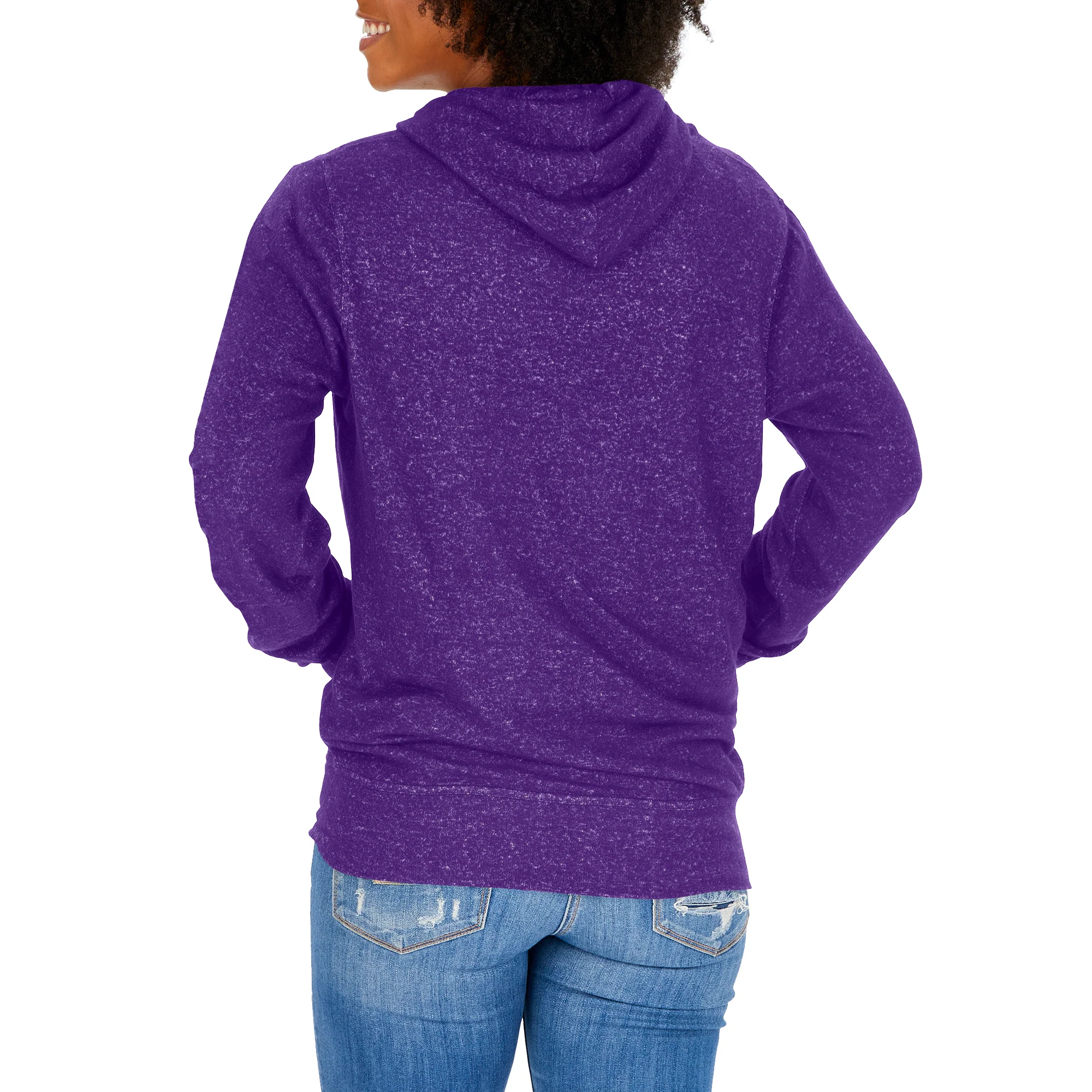 Zubaz NFL Women's Minnesota Vikings Team Color Soft Hoodie - Image 2