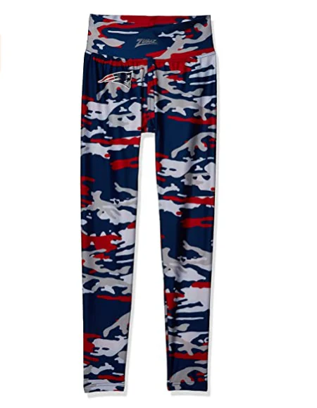 Zubaz NFL Women's New England Patriots Camo Print Legging Bottoms - Image 5