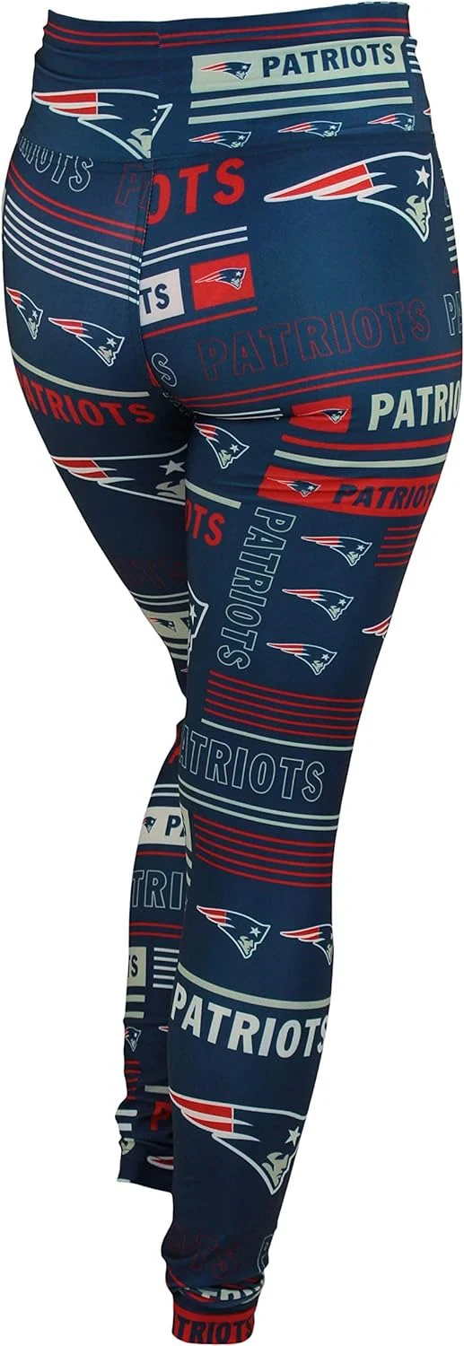 Zubaz NFL Women's New England Patriots Column 24 Style Leggings - Image 2