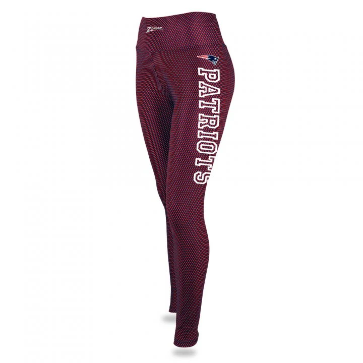Zubaz NFL Women's New England Patriots Printed Faux Mesh Leggings - Image 3
