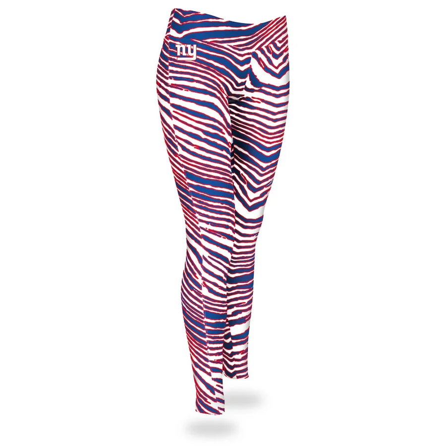 Zubaz NFL Women's New York Giants Zebra Print Legging Bottoms - Image 3
