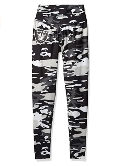 Zubaz NFL Women's Oakland Raiders Camo Print Legging Bottoms - Image 4