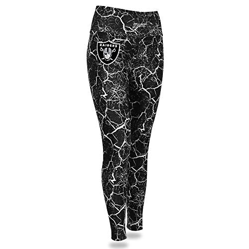 Zubaz NFL Women's Oakland Raiders Team Marble Leggings - Image 5