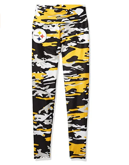 Zubaz NFL Women's Pittsburgh Steelers Camo Print Legging Bottoms - Image 5