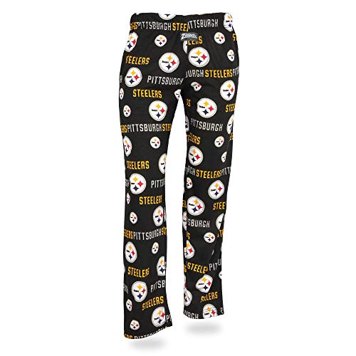 Zubaz NFL Women's Pittsburgh Steelers Comfy Lounge Pants, Black - Image 5