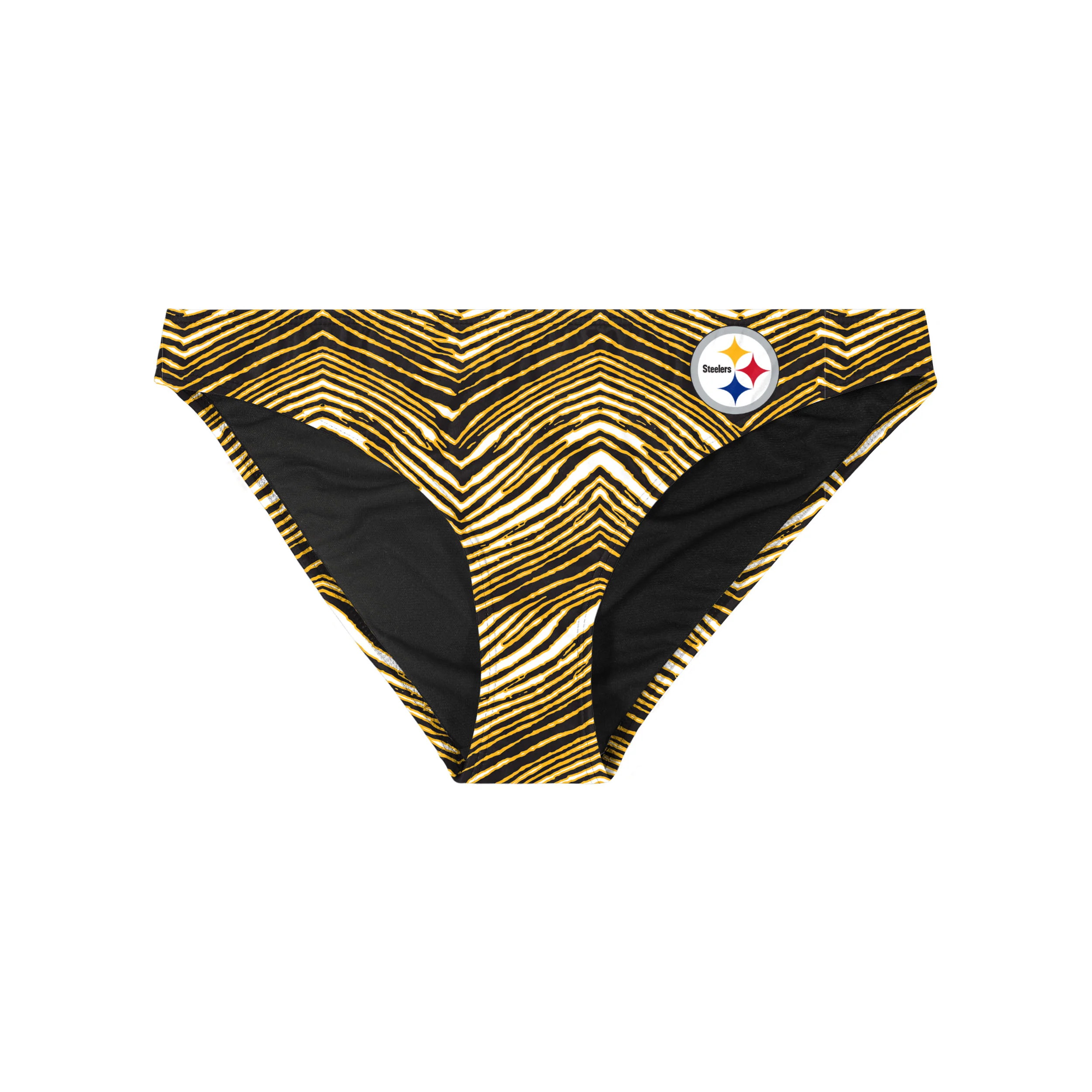 Zubaz NFL Women's Pittsburgh Steelers Exclusive Bikini Bottom - Image 3