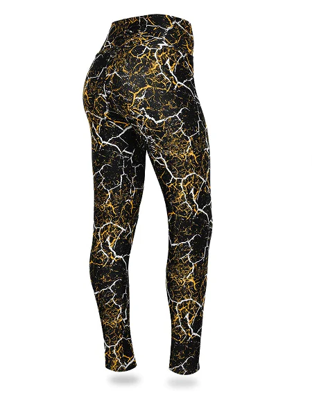 Zubaz NFL Women's Pittsburgh Steelers Marble Leggings - Image 2