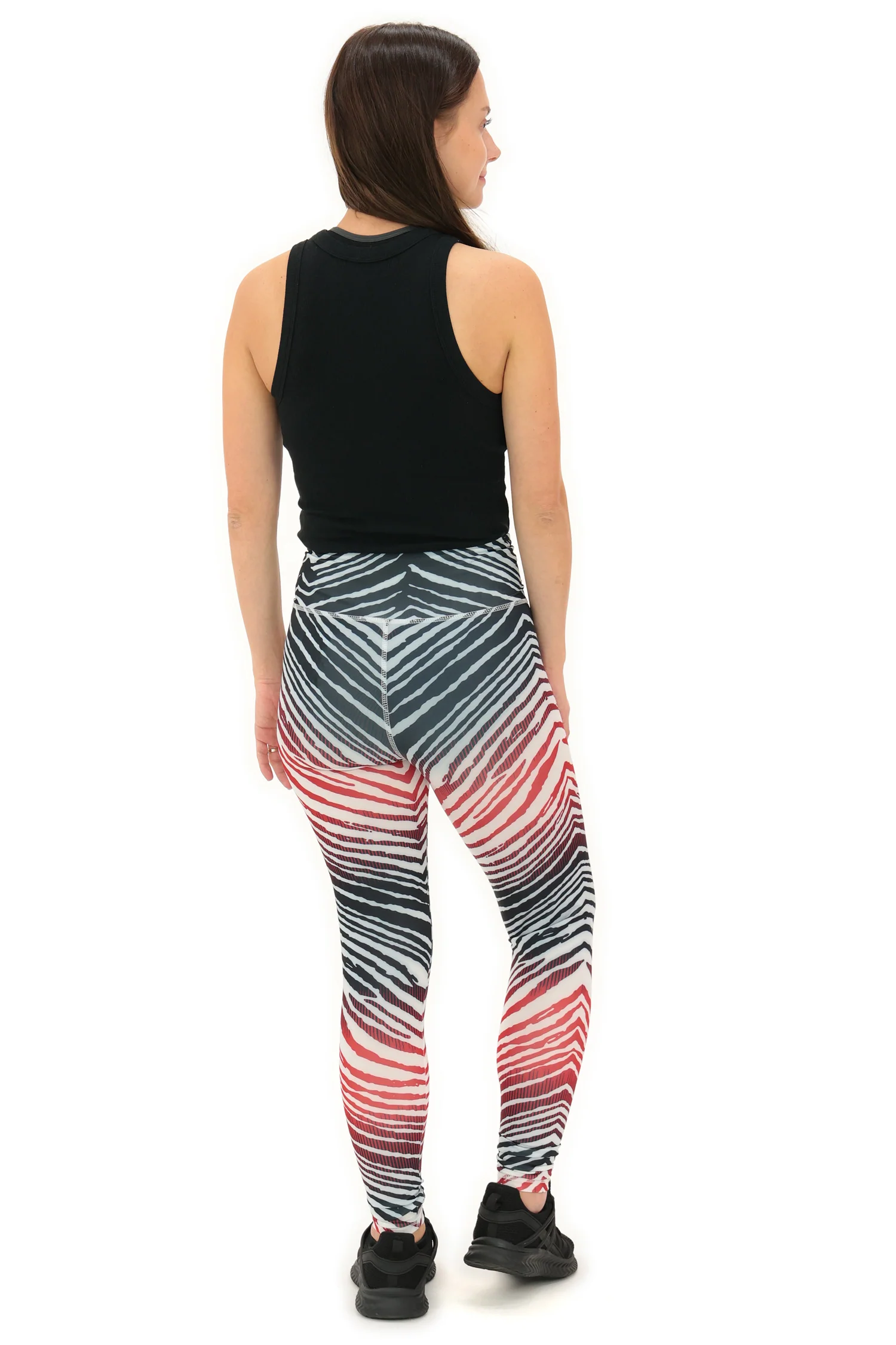 Zubaz NFL Women's Primary Logo Zebra Ombre Leggings, Arizona Cardinals - Image 5