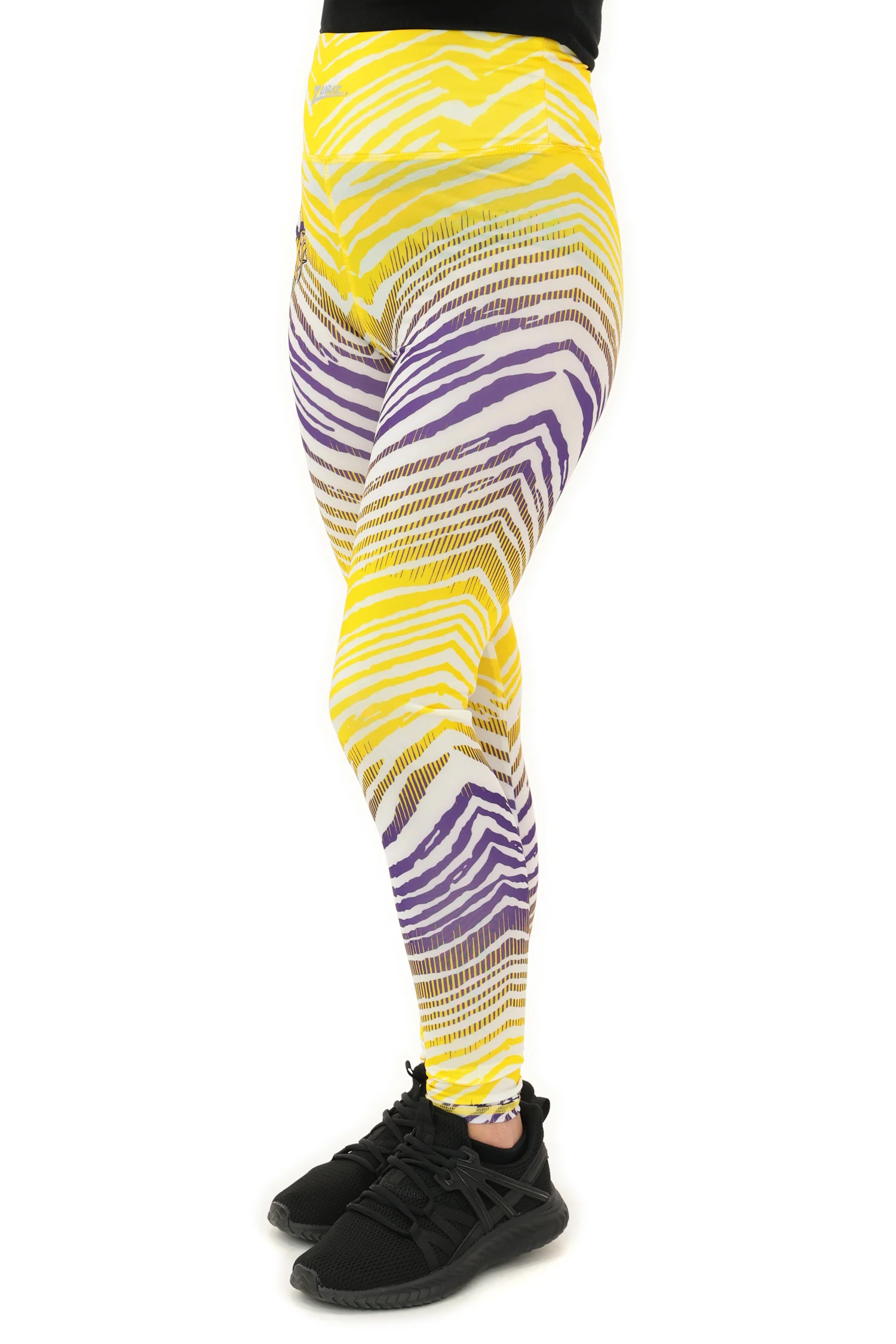 Zubaz NFL Women's Primary Logo Zebra Ombre Leggings, Minnesota Vikings - Image 25