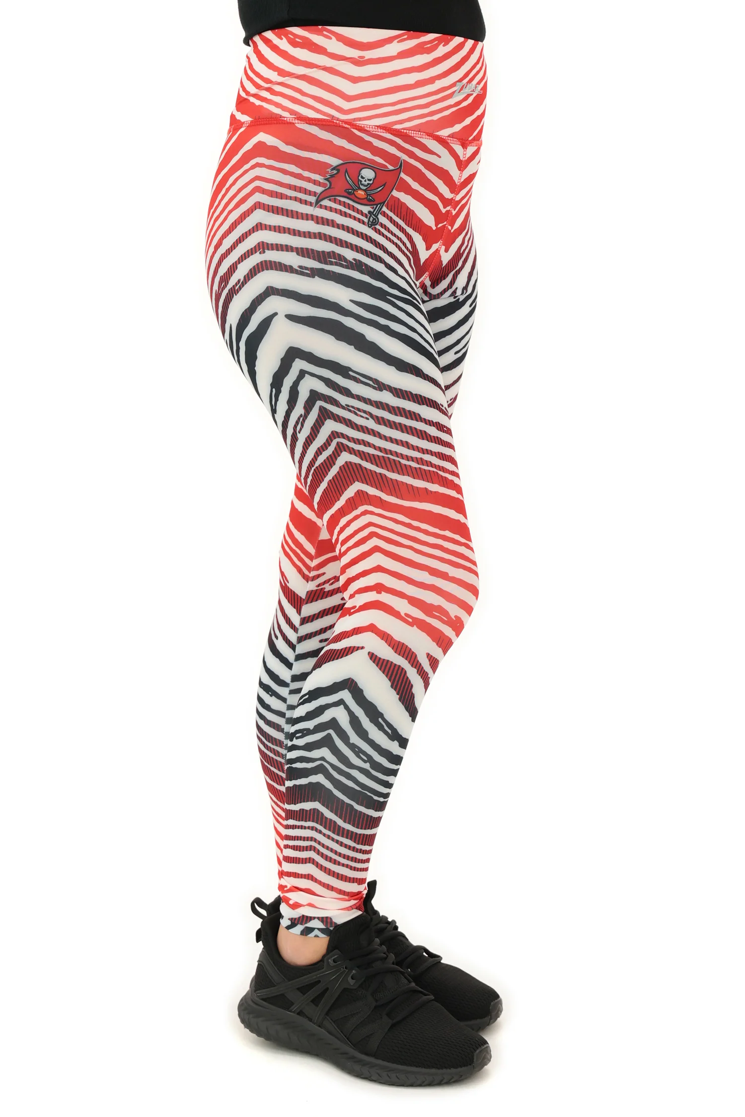 Zubaz NFL Women's Primary Logo Zebra Ombre Leggings, Tampa Bay Buccaneers - Image 64