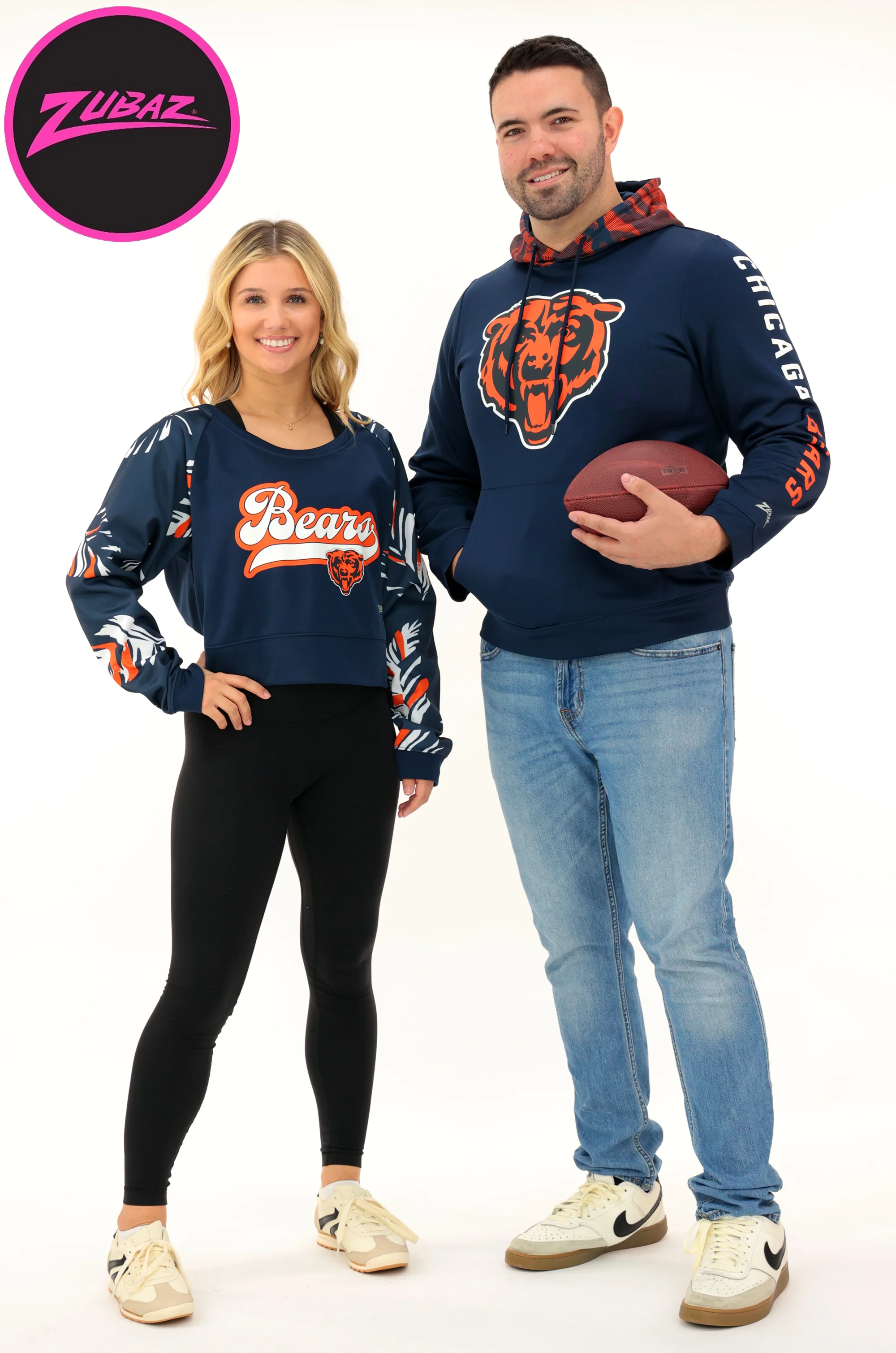 Zubaz NFL Women's Script 3 Color Leaf Boatneck Raglan Crew, NEW ORLEANS SAINTS - Image 9