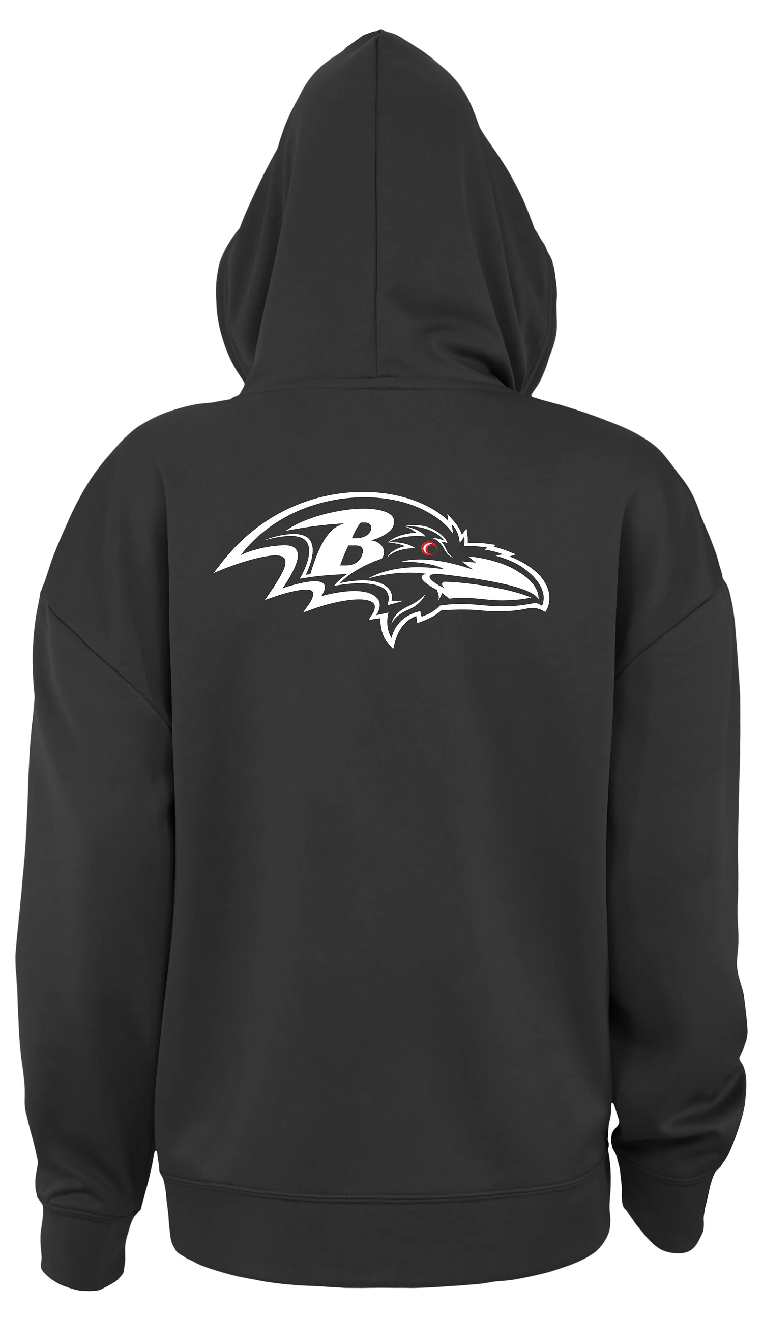Zubaz NFL Women's Standard Full Zip Hoodie Baltimore Ravens - Image 2