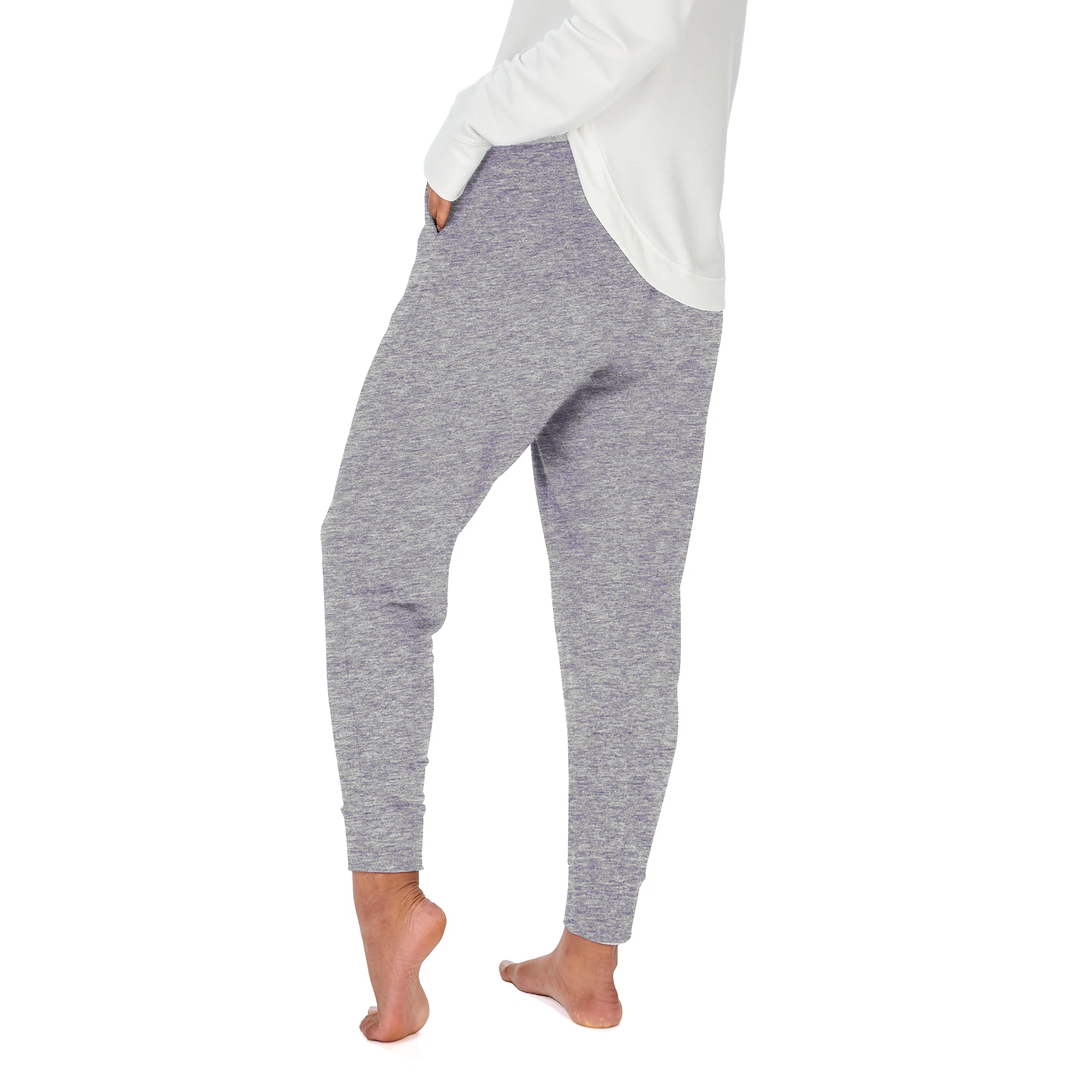 Zubaz NFL Women's Upright Soft Marled Team Color Jogger, Minnesota Vikings - Image 22