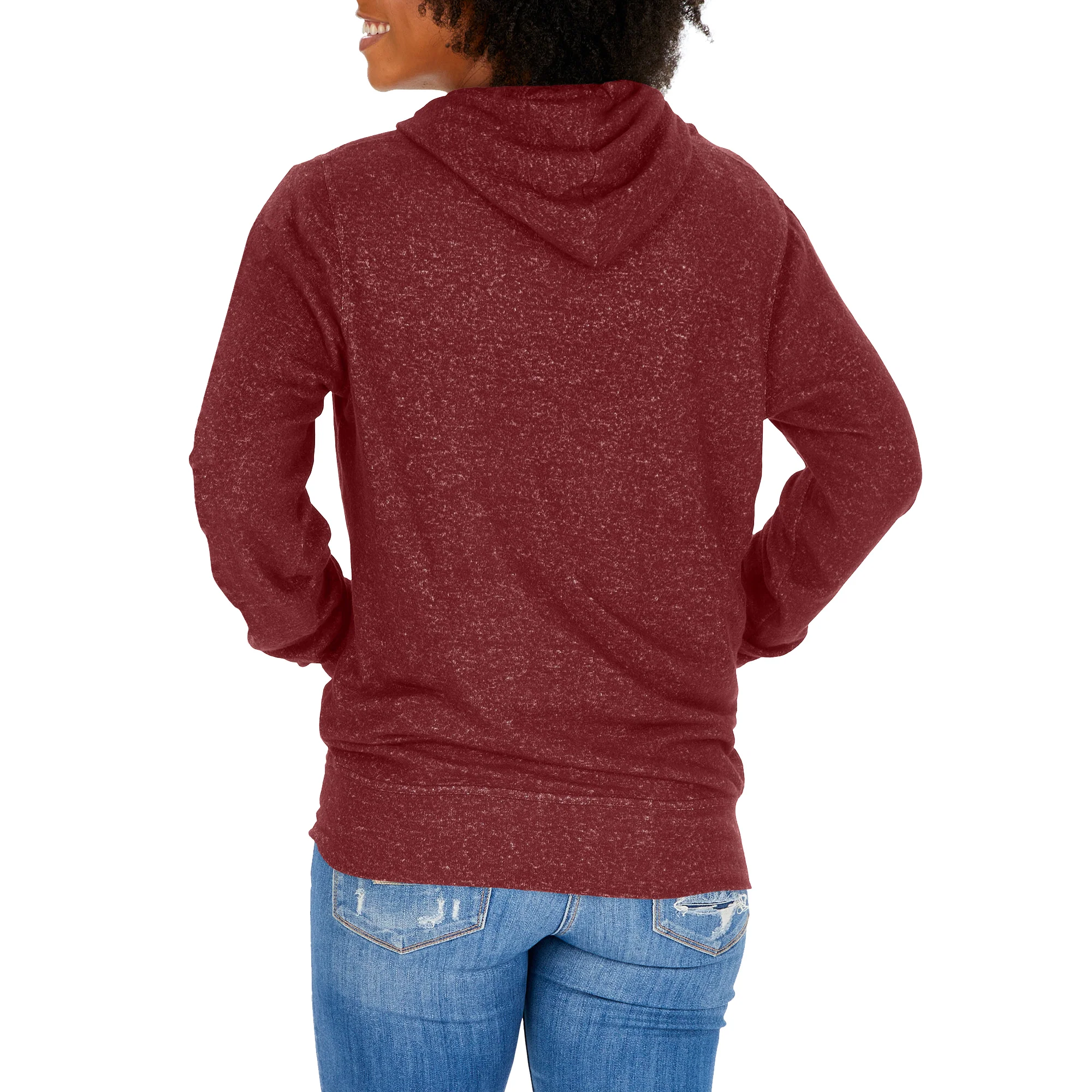 Zubaz NFL Women's Washington Commanders Team Color Soft Hoodie - Image 2