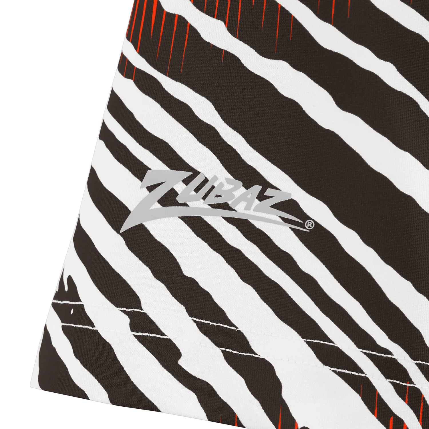 Zubaz NFL Women's Zebra 2 Team Color Circle Logo Short Sleeve T-Shirt, Cleveland Browns - Image 3
