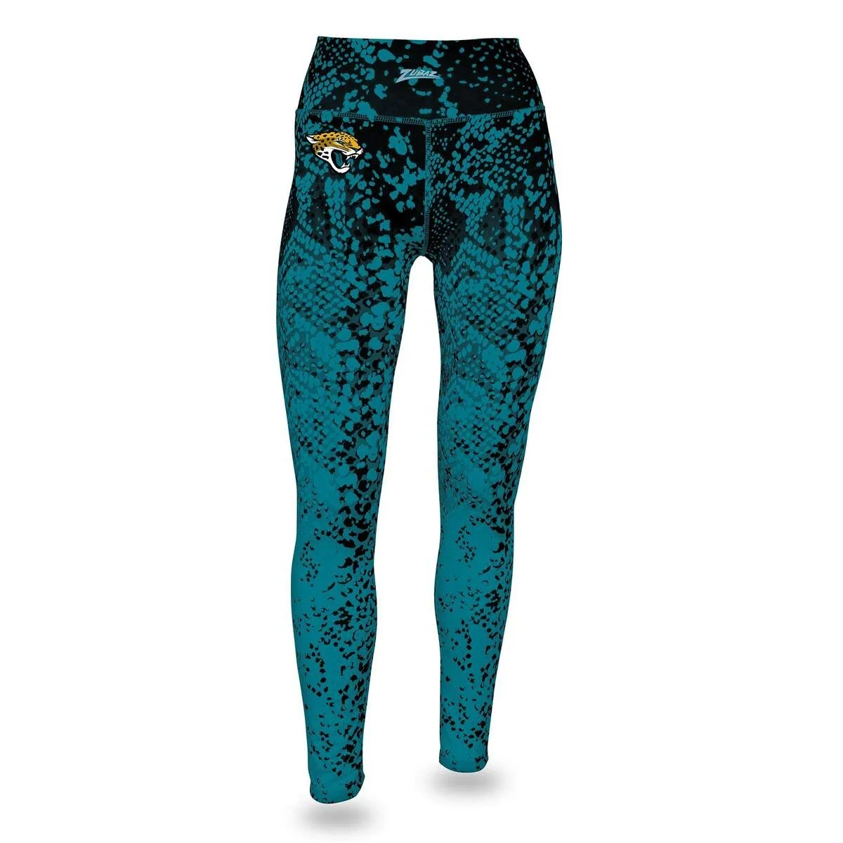 Zubaz NFL Women's Zubaz Jacksonville Jaguars Logo Leggings - Image 4