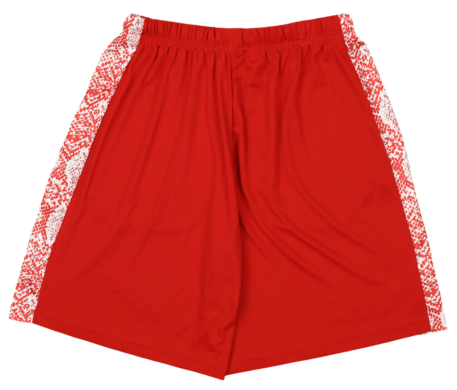 Zubaz Ohio State Buckeyes NCAA Mens Post Stripe Single Layer Shorts, Red - Image 2