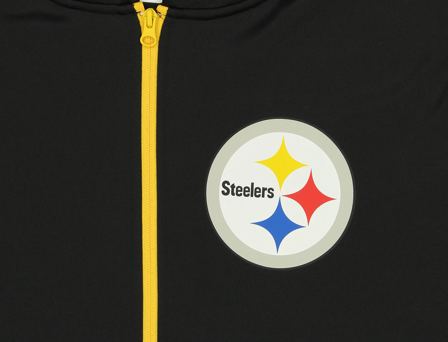 Zubaz Pittsburgh Steelers NFL Men's Full Zip Hoodie with Zebra Print Details - Image 3