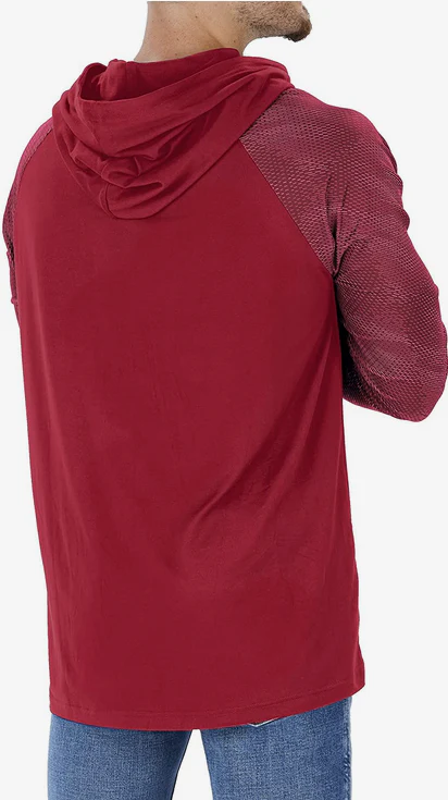 Zubaz San Francisco 49ers NFL Men's Team Color Hoodie with Tonal Viper Sleeves - Image 2