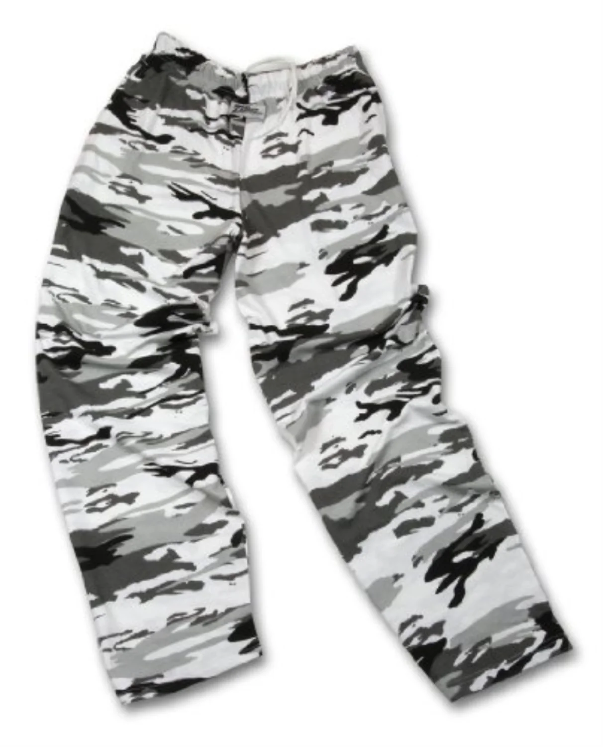 Zubaz Unisex Classic Loose Fitting Lightweight Pants, Urban Black Gray Camo