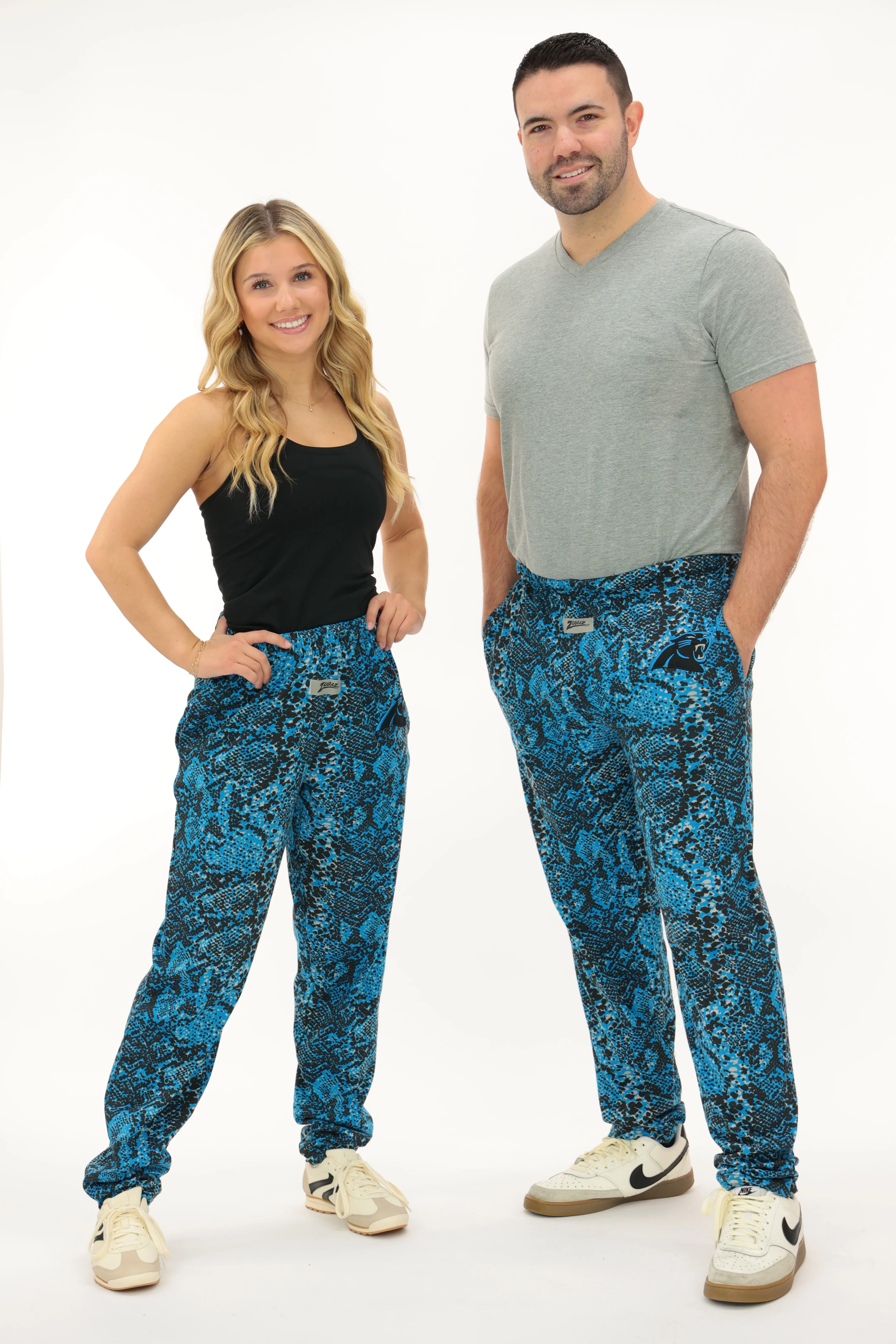 Zubaz Unisex Youth Z88 Snake Pant, NAVY/LIGHT BLUE - Image 3