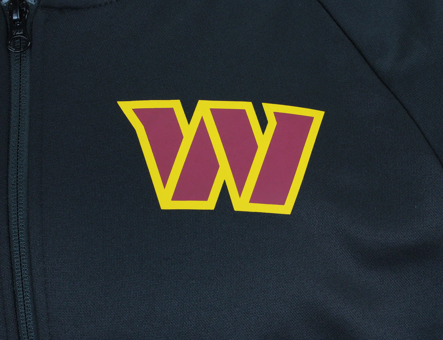 Zubaz Washington Commanders NFL Men's Full Zip Fleece Hoodie Jacket, Black - Image 2