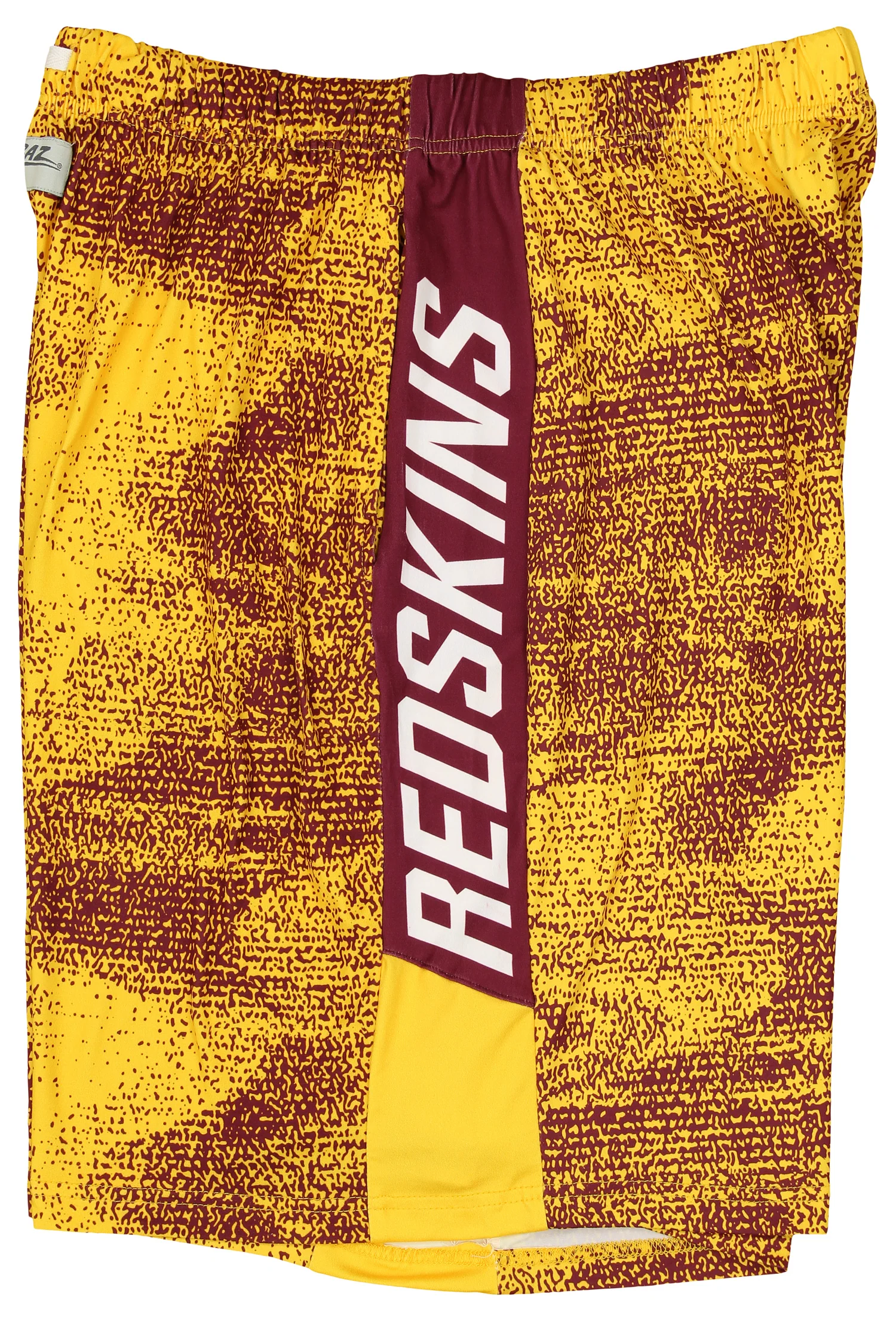 Zubaz Washington Football Team NFL Men's Static Shorts, Maroon/Gold - Image 3