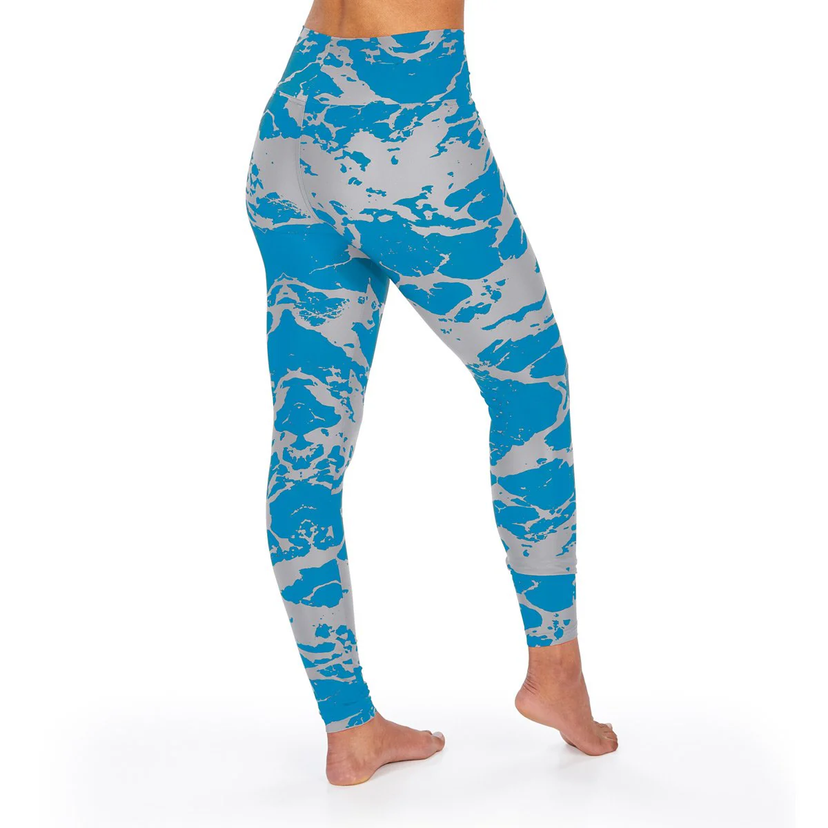 Zubaz Women's Detroit Lions Team Colors Lava Leggings - Image 2