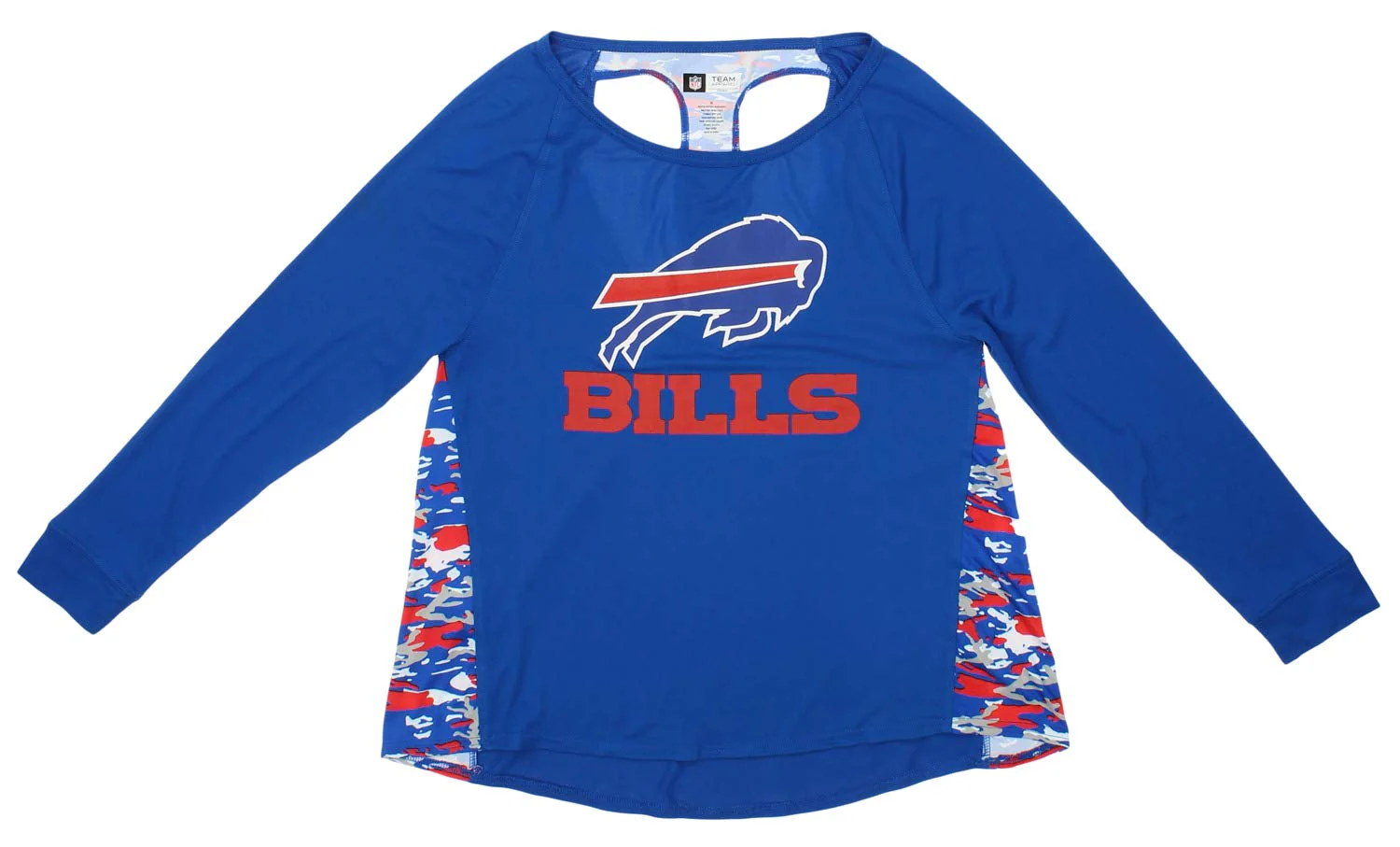 Zubaz Women's NFL Buffalo Bills Racer Back Shirt Top - Image 4