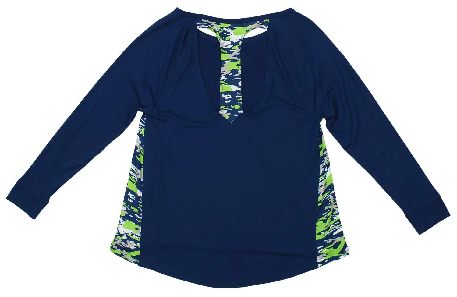 Zubaz Women's NFL Seattle Seahawks Racer Back Shirt Top - Image 2