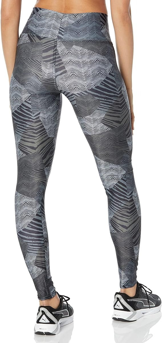 Zubaz Women's Pittsburgh Steelers Tonal Black Patchwork Zebra Legging - Image 2